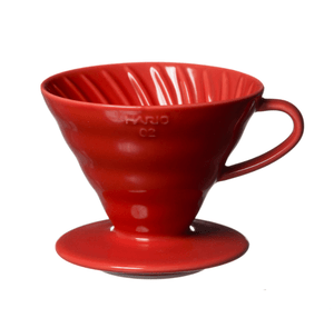 V60 coffee dripper, ceramic, red, VDC-02R