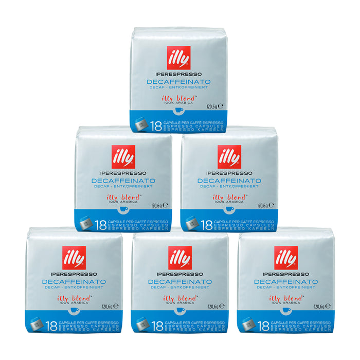 Coffee capsules Illy IperEspresso, Decaffeinated, 108 pcs