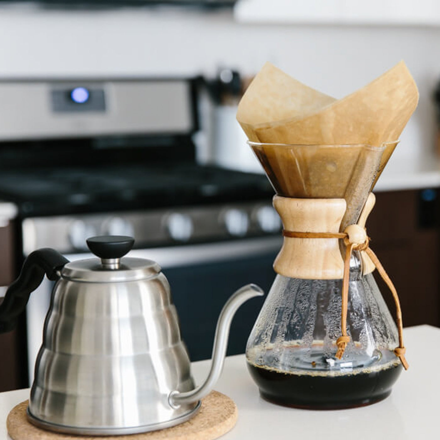 Chemex 6-Cup Glass Pour-Over Coffee Maker with Dark Wood Collar + Reviews