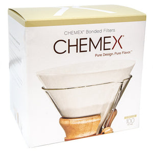 Chemex 6CUP papīra filtri 100gab - kvadrātveida