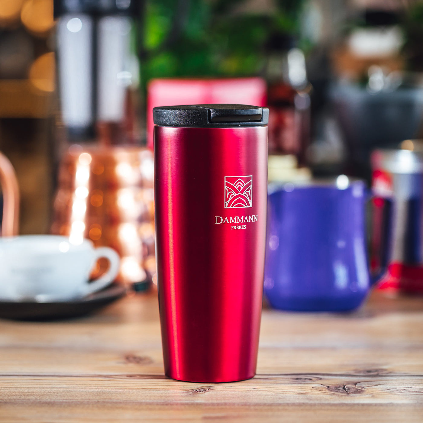 Dammann thermo mug, Nomade, red, 380ml – I love coffee