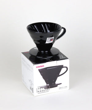 V60 coffee dripper, ceramic, black, VDC-02R