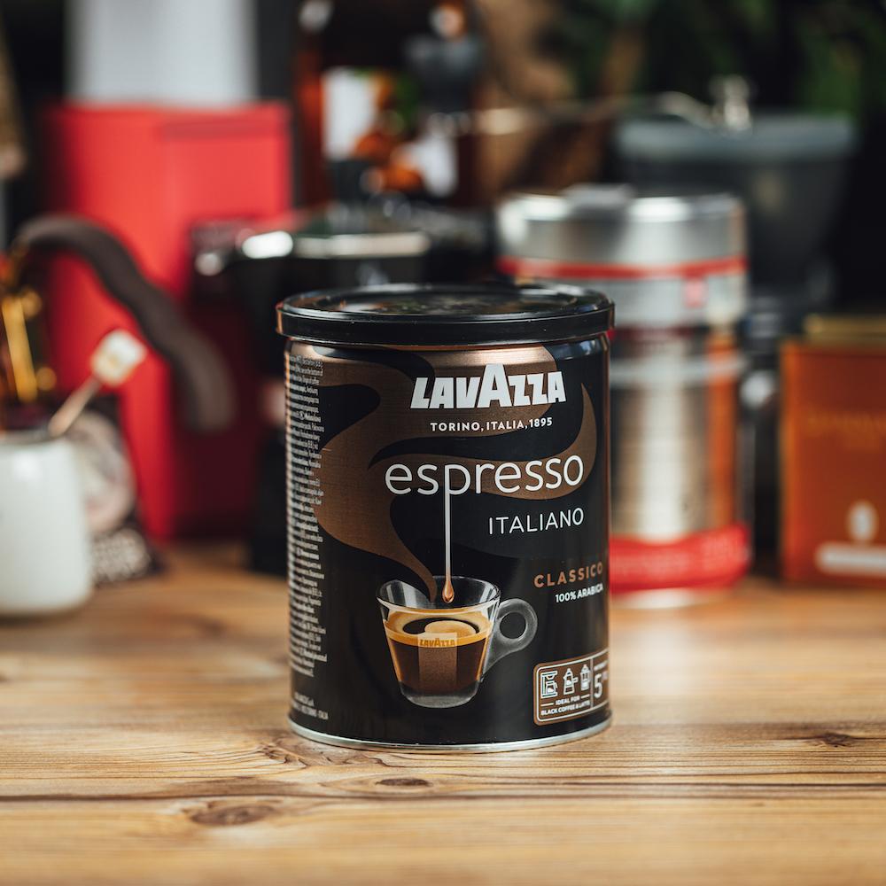 Ground coffee Lavazza Espresso, tin 250g – I love coffee