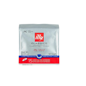 Coffee capsules illy MPS, Lungo - black coffee, 15 pcs