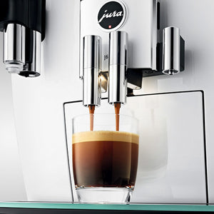 Jura coffee machine, J6 Piano White - FREE ILLY COFFEE