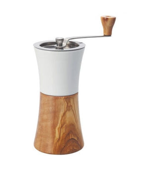 Hario ceramic olivewood hand grinder