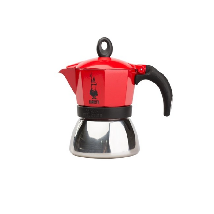 MOKA pot Bialetti Induction 4 cups, red