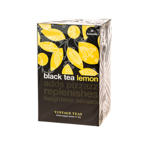 Vintage Black Lemon tea in bags, 30pcs