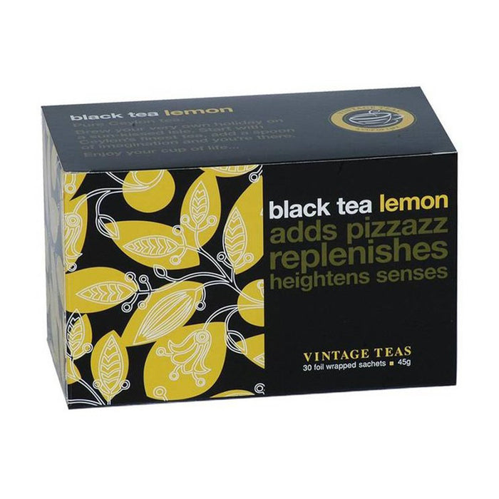 Vintage Black Lemon tea in bags, 30pcs