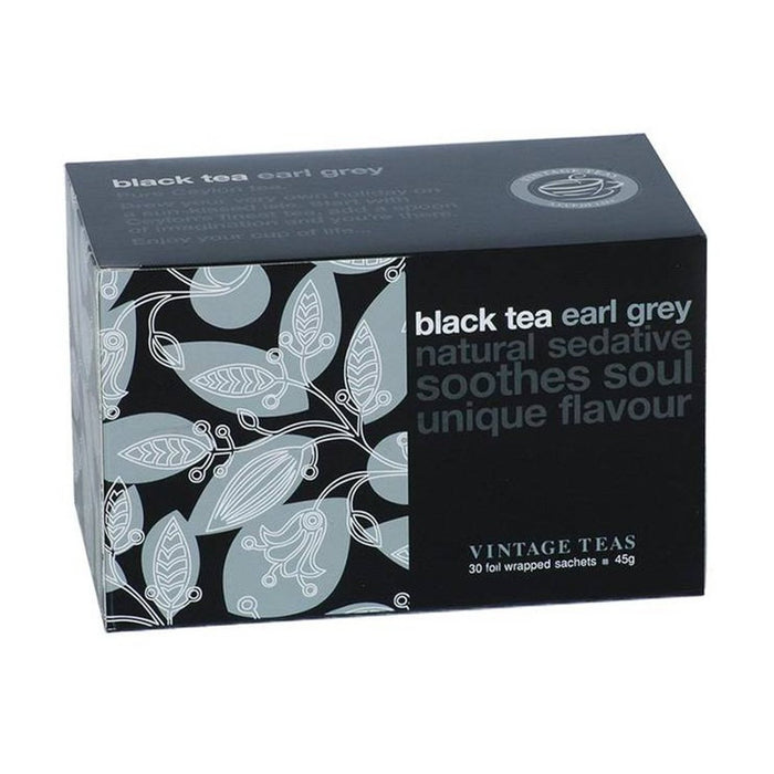 Vintage Black Earl Gray tea in bags, 30pcs