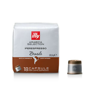 Coffee capsules Illy IperEspresso, Brazil, 18 pcs
