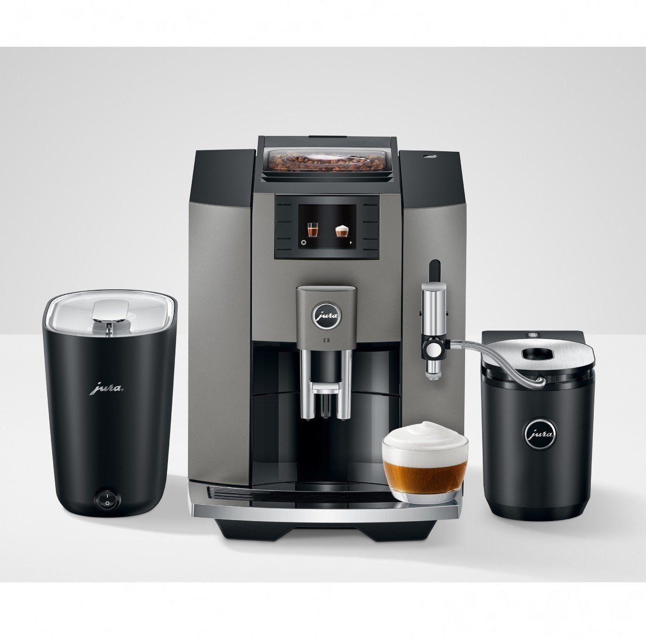 (EB) Jura E8 Dark love coffee machine Inox – I coffee