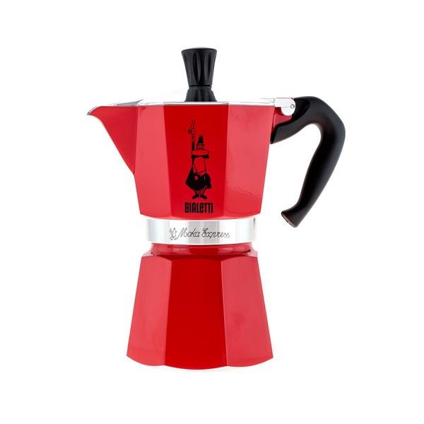 MOKA pot Bialetti Express 6 cups, red