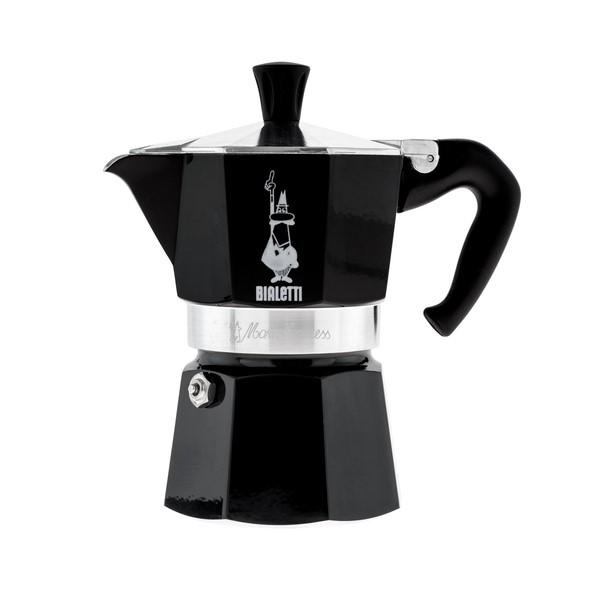 Stove Top Moka Pot Coffee Maker Black - Black / 3 cup
